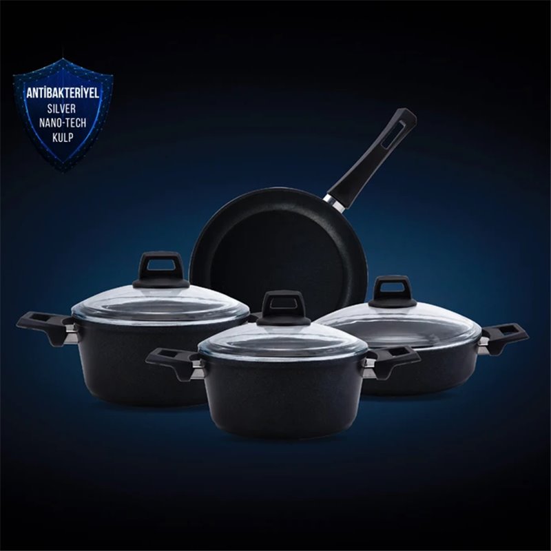 KARACA BIO DIAMOND POWER ANTB KULP 7 PCS COOKWARE SET