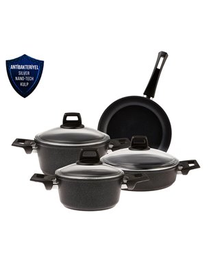 KARACA BIO DIAMOND POWER ANT KULP 7 PCS COOKWARE SET IND