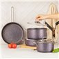 KARACA BIOGRANIT STEEL PLUS 7 PCS COOKWARE SET MOR