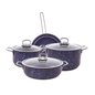 KARACA BIOGRANIT STEEL PLUS 7 PCS COOKWARE SET MOR