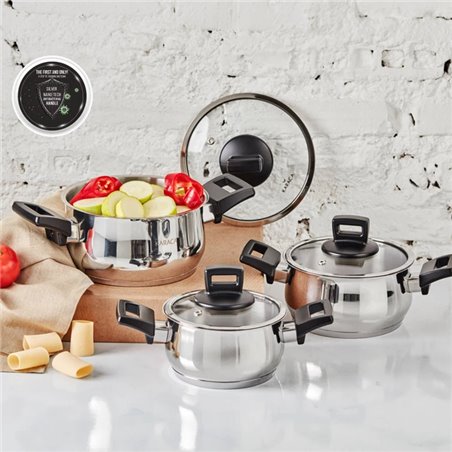 Karaca Bio Diamond Master 7 Pcs Cookware Set Ind | Enplus Home