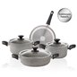 Karaca Biogranit Grey V1 7 Pcs Cookware Set Ind