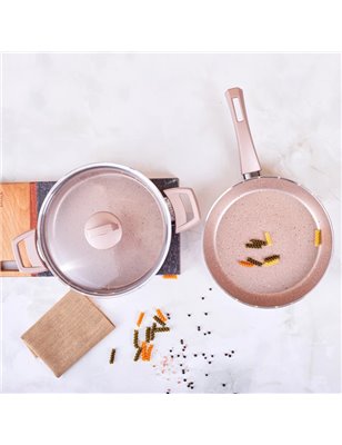 Karaca Biogranit Rosegold 3 Pcs Cookware Set | Enplus Home