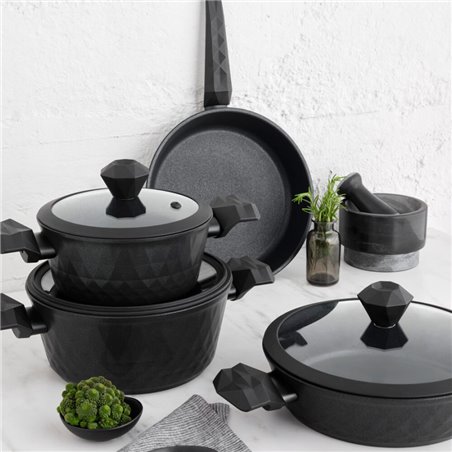 KARACA BIO DIAMOND ANTIBACTERIAL KULP 7 PCS COOKWARE SET