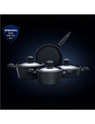 Karaca Bio Diamond Antibacterial Kulp 7 Pcs Cookware Set