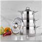 Schafer Gusta Mini Steel Cookware Set -6 Pcs.-Inox