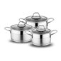 SCHAFER GUSTA MINI STEEL COOKWARE SET -6 PCS.-INOX