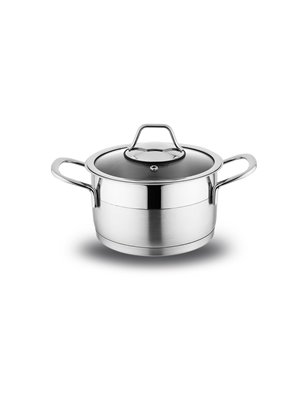 SCHAFER GUSTA MINI STEEL COOKWARE SET -6 PCS.-INOX