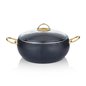 SCHAFER JUPITER GRANITE POT SET-8 PCS.-NAVY BLUE