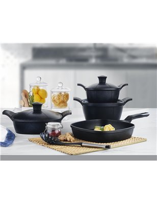 SCHAFER FELSEN CASTING POT SET-7 PCS.-BLACK