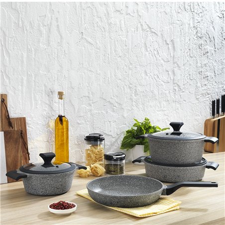 Schafer Adrian Casting Pot Set-7 Pcs.-Grey