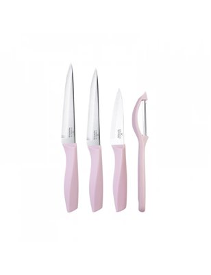 Karaca Pink Peel 4 Parca Bicak Set | Enplus Home