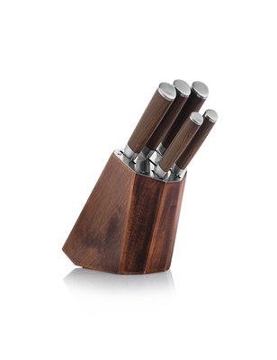 Schafer Solide Knife Set-6 Pcs.-Brown-03