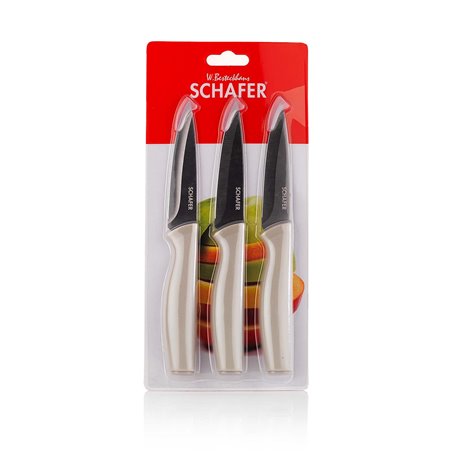 Schafer Helfer Set Of 3 Pcs Paring Knife Set-3 Pcs.-Beige