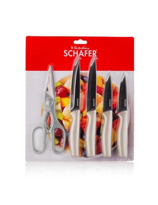 Schafer Helfer Set Of 5 Pcs Knife Set-5 Pcs.-Beige