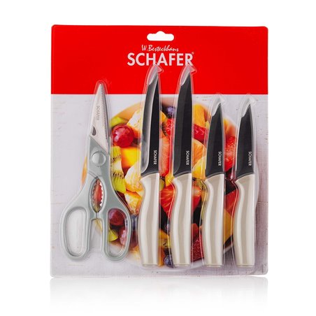 Schafer Helfer Set Of 5 Pcs Knife Set-5 Pcs.-Beige