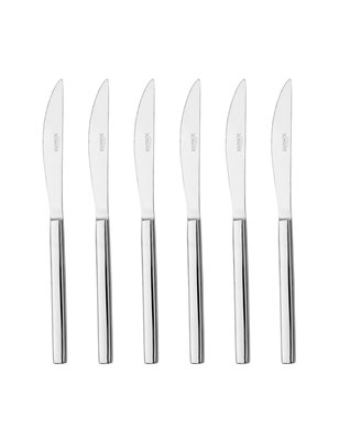 Schafer Twist Dinner Knife -6 Pcs.-Grey