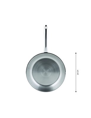 Karaca Bianca 304 Steel 24 Cm Pan | Enplus Home