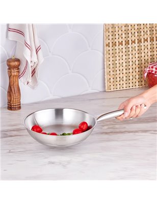 Karaca Bianca 304 Steel 24 Cm Pan | Enplus Home