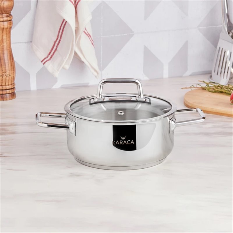 KARACA GALAXY STEEL POT 18 CM 2,0 LT