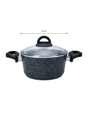 Karaca Dark Stone Bio Granit 20 Cm Pot | Enplus Home