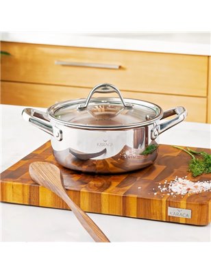 Schafer Held Shallow Pot-24 Cm-2 Pcs.-Inox | Enplus Home