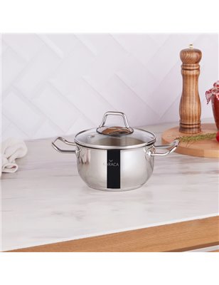 Schafer Held Steel Pot-30 Cm-2 Pcs.-Inox | Enplus Home