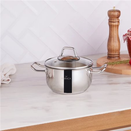 Karaca 3Ply Power Steel 20 Cm Pot 2 | Enplus Home