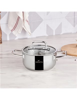 Schafer Held Shallow Pot-30 Cm-2 Pcs.-Inox | Enplus Home