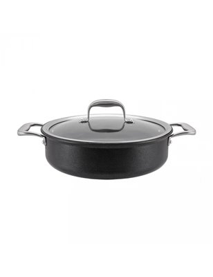 Schafer Gastronomie Master Granite Shallow Pot-24Cm-2 Pcs.-Black | Enplus Home