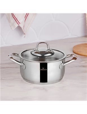 Schafer Gastronomie Master Granite Shallow Pot-26Cm-2 Pcs.-Black | Enplus Home