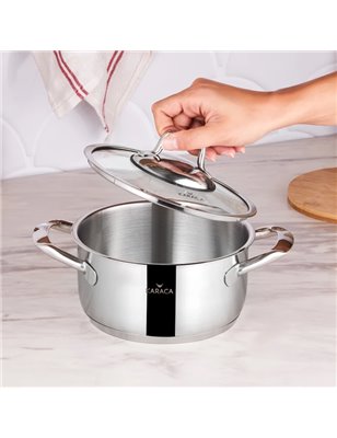 Karaca Bianca 304 Steel 18 Cm Pot | Enplus Home