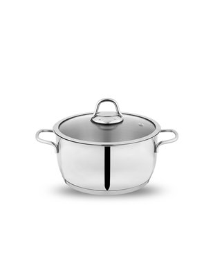 SCHAFER HELD STEEL POT-20 CM-2 PCS.-INOX