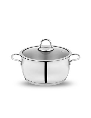 SCHAFER HELD STEEL POT-26 CM-2 PCS.-INOX