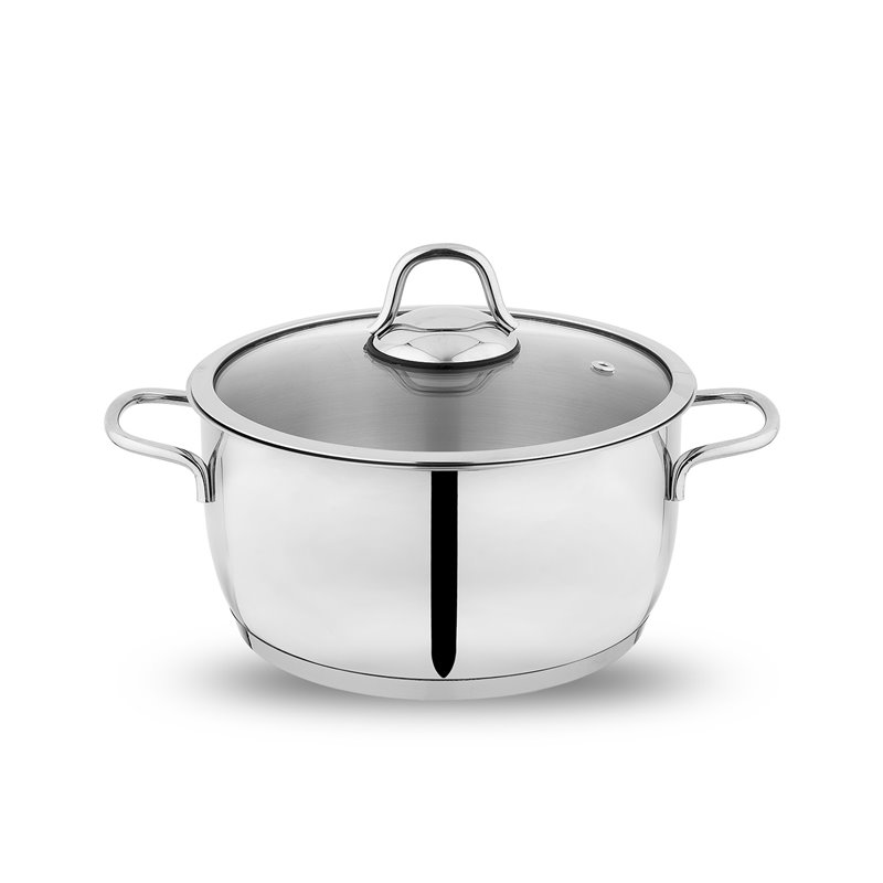 SCHAFER HELD STEEL POT-26 CM-2 PCS.-INOX