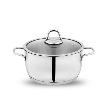 SCHAFER HELD STEEL POT-26 CM-2 PCS.-INOX