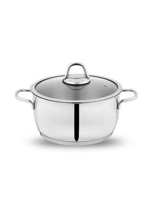 Schafer Held Steel Pot-28 Cm-2 Pcs.-Inox