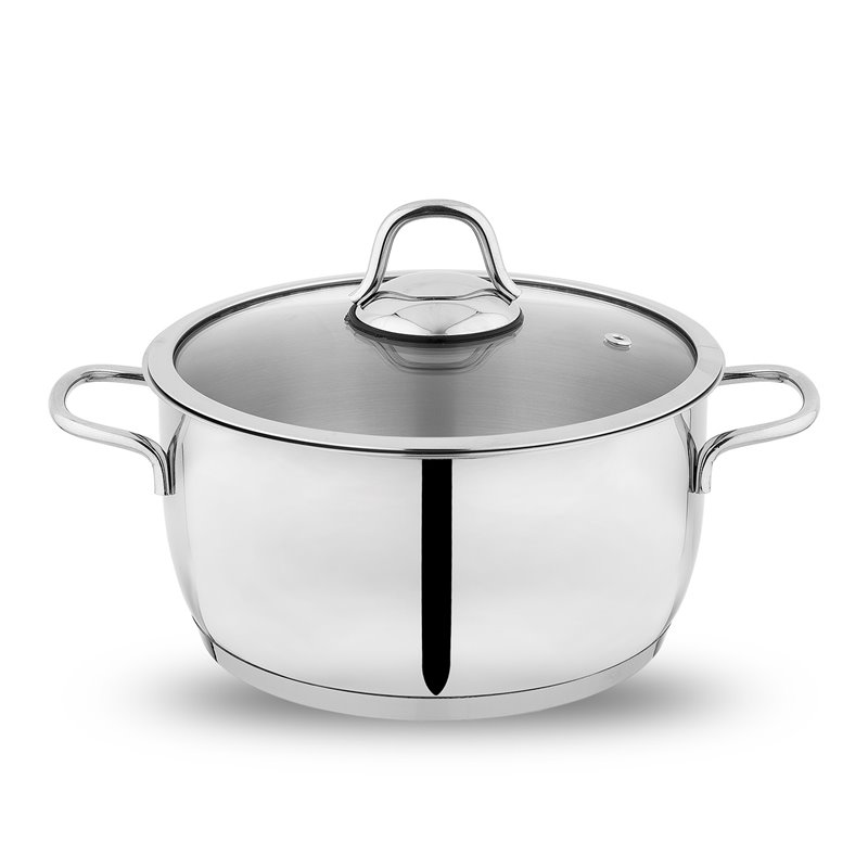 Schafer Held Steel Pot-30 Cm-2 Pcs.-Inox