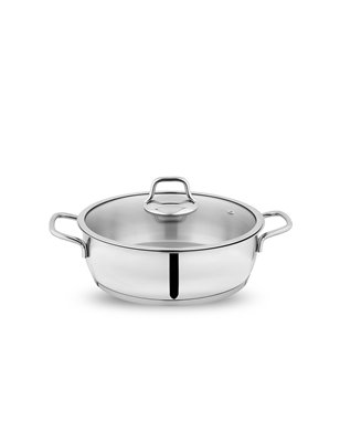 SCHAFER HELD SHALLOW POT-24 CM-2 PCS.-INOX