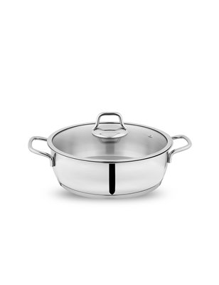 Schafer Held Shallow Pot-26 Cm-2 Pcs.-Inox