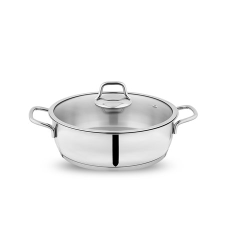 SCHAFER HELD SHALLOW POT-26 CM-2 PCS.-INOX