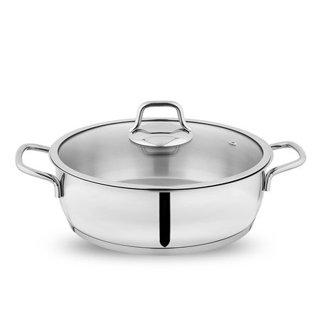 SCHAFER HELD SHALLOW POT-30 CM-2 PCS.-INOX