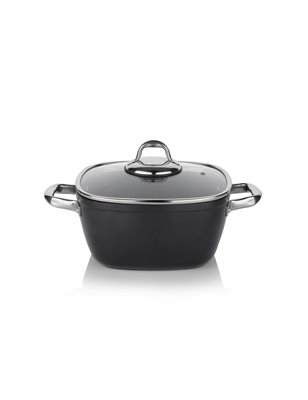 Schafer Galaxy Tech Shallow Pot-24Cm-2 Pcs-Black | Enplus Home