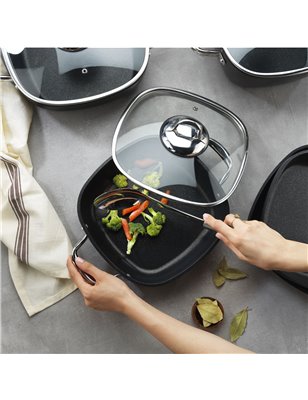 Schafer Gastronomie Master Granite Pot-20Cm-2 Pcs.-Black | Enplus Home