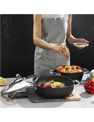 Schafer Gastronomie Master Granite Pot-20Cm-2 Pcs.-Black | Enplus Home