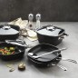 SCHAFER GASTRONOMIE MASTER GRANITE POT-26CM-2 PCS.-BLACK