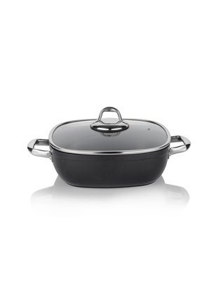 Schafer Galaxy Tech Shallow Pot-28Cm-2 Pcs-Black | Enplus Home