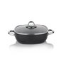 SCHAFER GASTRONOMIE MASTER GRANITE SHALLOW POT-24CM-2 PCS.-BLACK