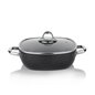 SCHAFER GASTRONOMIE MASTER GRANITE SHALLOW POT-26CM-2 PCS.-BLACK