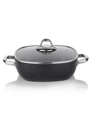 Schafer Galaxy Tech Shallow Pot-28Cm-2 Pcs-Black | Enplus Home